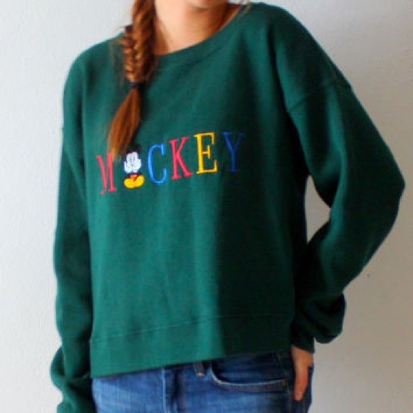 vintage mickey mouse crewneck sweatshirt